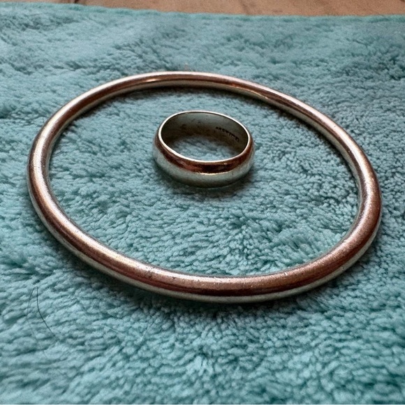 Silver Ring and Bangle Set - Picture 2 of 3